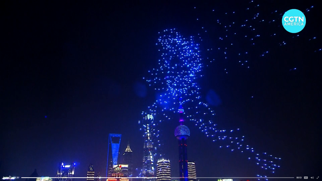 Shanghai drone show 2042